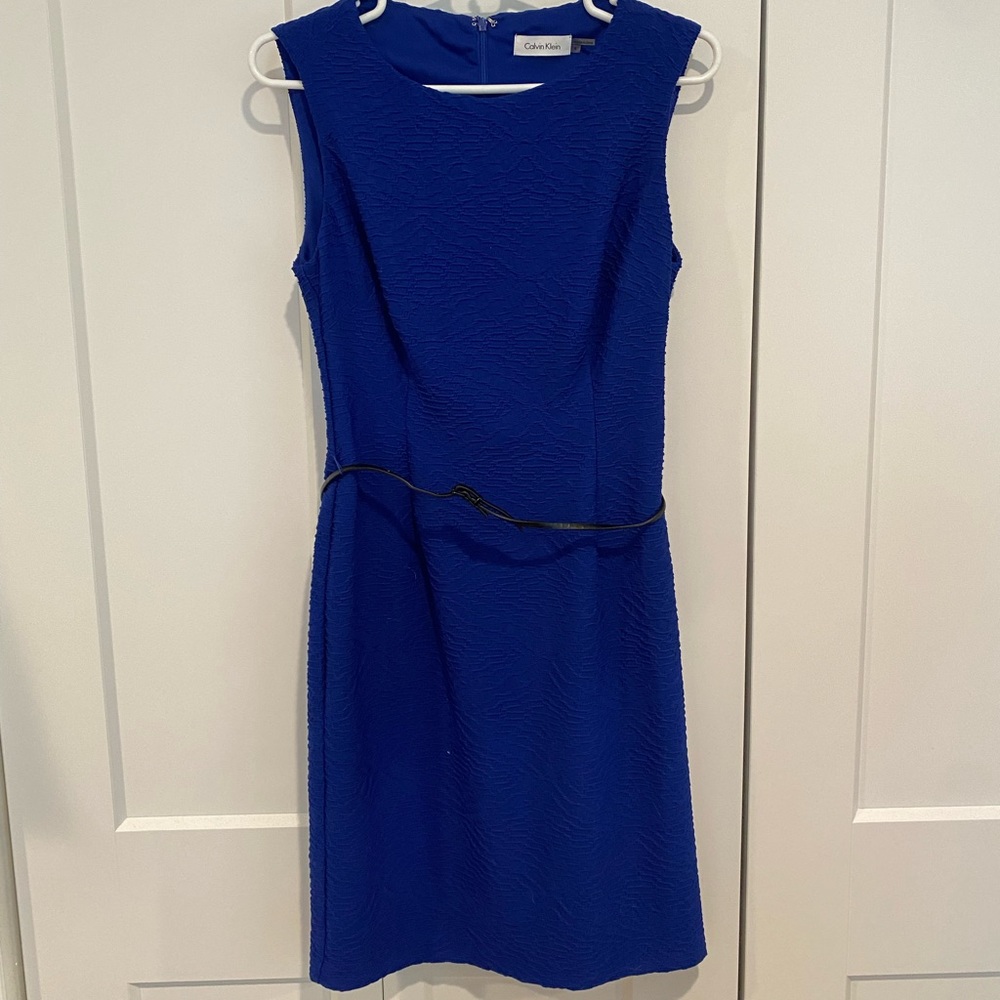 Cobalt blue Calvin Klein dress